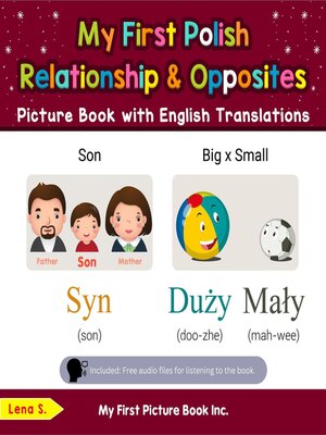 cover image of My First Polish Relationships & Opposites Picture Book with English Translations